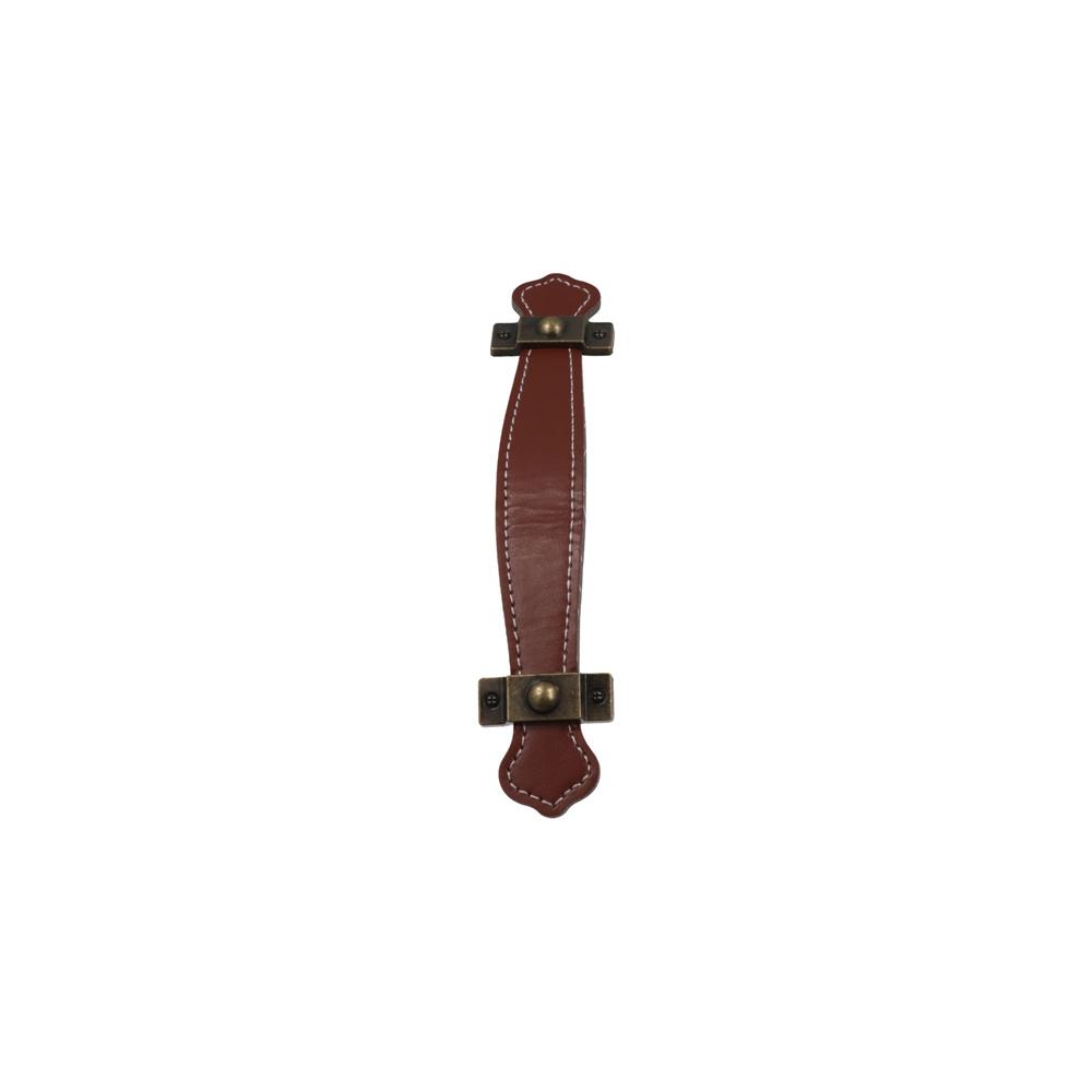 Brown Leather Handle Soft Door Knobs Classic Cabinet Pulls Furniture Hardware