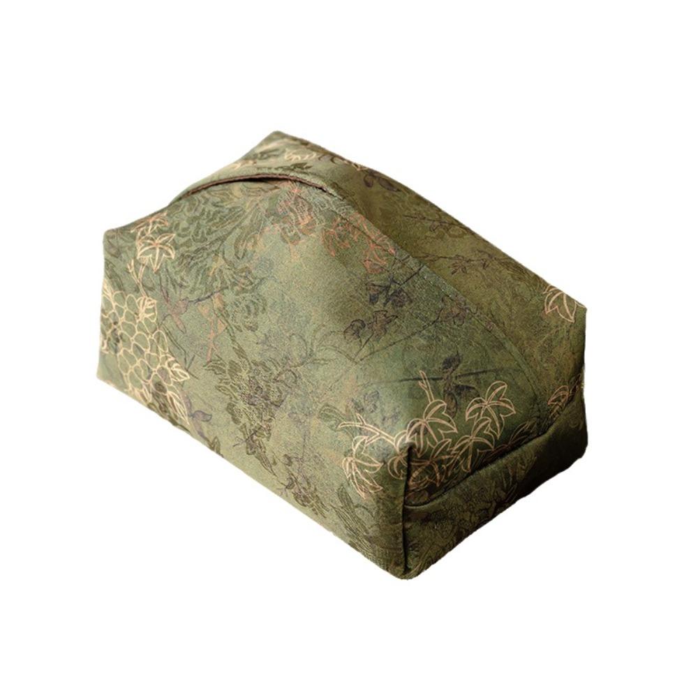 Exquisite Tissue Box Chinese Napkin Case Desktop Decorate Facial Tissue Cover Desktop