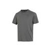 Casual Sports Top Outdoor Training Running Breathable Round Neck Short Sleeve Drop Shoulder T-Shirt Men Tops Gray 587212-03