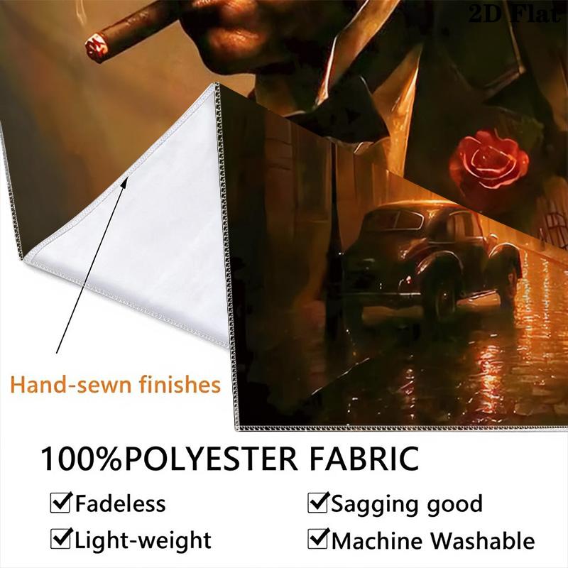 Godfather Movie Poster Print Tapestry Background Cloth Fashion Print Gift Home Decor Background Wall Hanging Cloth
