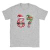 Christmas 67 Meme Six Seven Men T Shirt  Novelty Tee Shirt Short Sleeve Round Collar T-Shirts Cotton Summer Tops