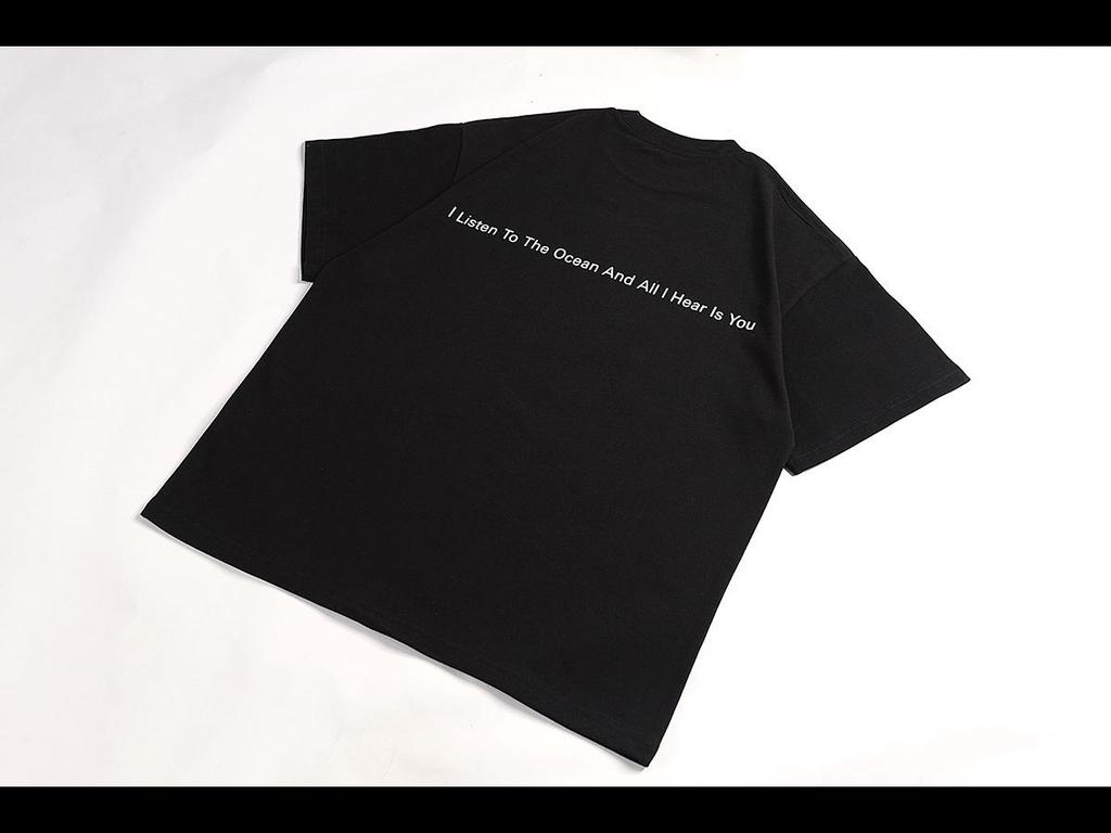 2024 Summer Swan Cotton Short Sleeve Unisex Hip Hop Loose Fit T-shirt for Couples