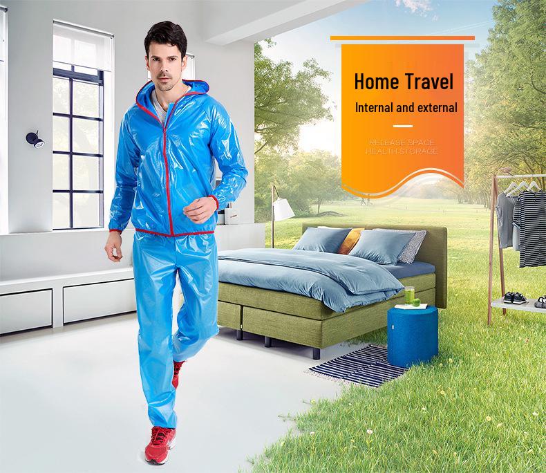 Летний светоотражающий велосипедный дождевик и брюки с люминесцентными полосами