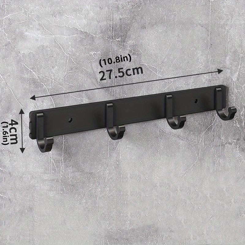 Современные черные алюминиевые настенные крючки — идеально подходят для полотенец, пальто и одежды в вашей ванной комнате!