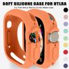 Чехол для Apple Watch Ultra 2 49 мм Ремешок Всесторонний Ударопрочный ТПУ Защитный Мягкий Силиконовый ремешок Чехол Бампер Устойчивый к царапинам