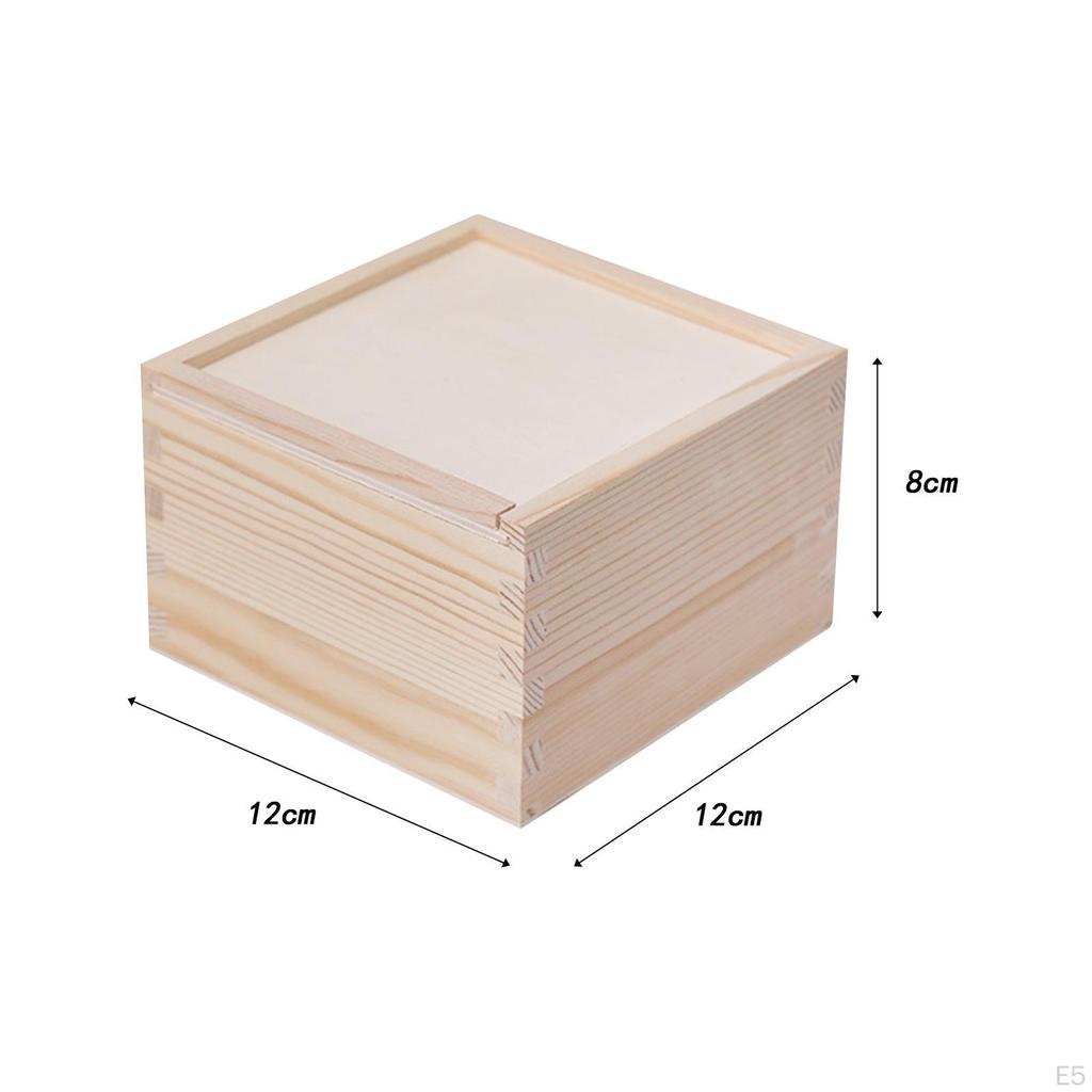 Деревянная коробка, подарочный цветок, незавершенный деревенский контейнер, брелок, свадебные конфеты для открыток
