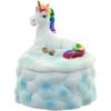 Boite À Bijoux - Licorne - Arc-en-ciel - Résine - 7.5x6x6 Cm - Mixte - Bleu