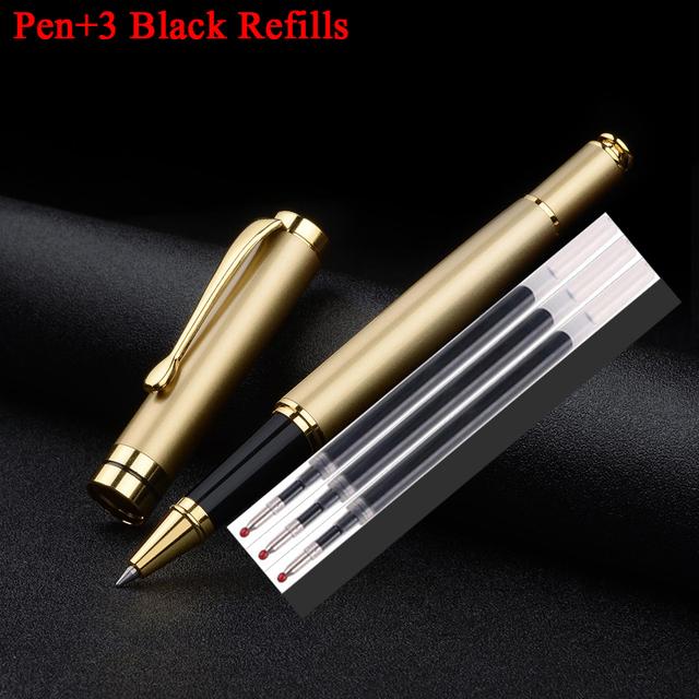 Hiigh Quality Full Metal Luxury Business Men Signature Roller Ballpoint Pen Good Quality Signature Pen Buy 2 Send Gift