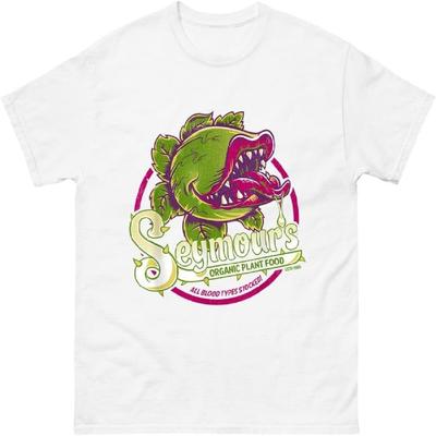 Футболка Seymour's Organic Plant Food – Забавная футболка для садоводства – Ботаническая юмористическая футболка для любителей растений