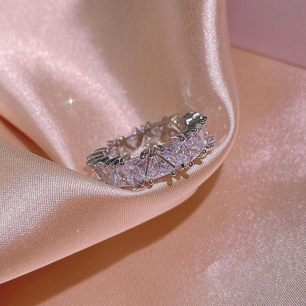 Новые модные кольца в форме сердца в европейском и американском стиле класса AAA, модные кольца, подходящие к кольцу, аксессуары