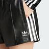 Adidas Originals Split Three-Stripe Comfortable Casual Shorts Women Bottoms Black IY7320
