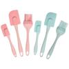 Split-type Silicone Cream Scraper, Bread Cake Butter Spatula Mixer Oil Brush with PP Handle, Cake Spatula Kitchen Baking Tool.