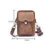 Whatna Кожаная Мини-сумка на плечо Crossbody с мини-карабином, петлей для ремня, мини-поясная сумка с карабином и ремнем через плечо. Идеально для школы или 6017 Мужская сумка, 4-в-1