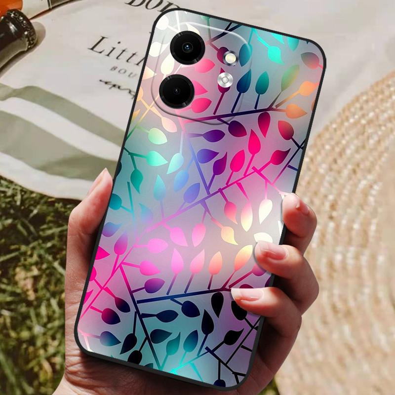 Для чехла Infinix Smart 9 X6532 Роскошный расписной телефон Силиконовая задняя крышка Для чехлов Infinix Hot 50i X6531 Защитный чехол Smart9