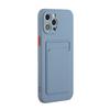 Мягкий силиконовый чехол для телефона с держателем для карт для IPhone 15 14 11 13 12 Pro Max XS XR X SE 2 3 8 7 Plus Противоударный чехол-кошелек конфетного цвета
