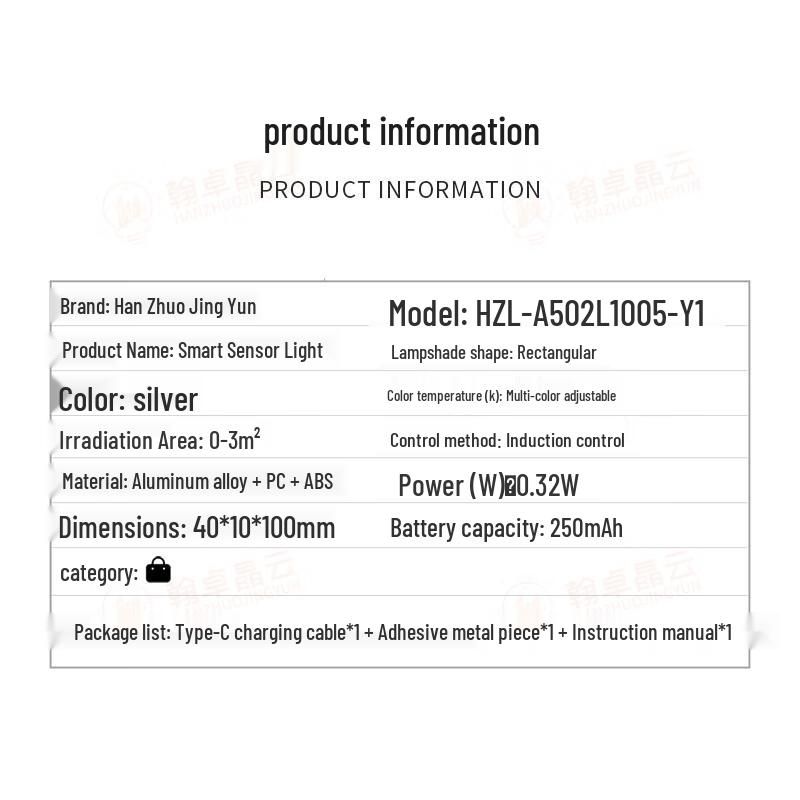 Светодиодная подсветка для шкафа Hanshuo Crystal Cloud со световым и датчиком движения