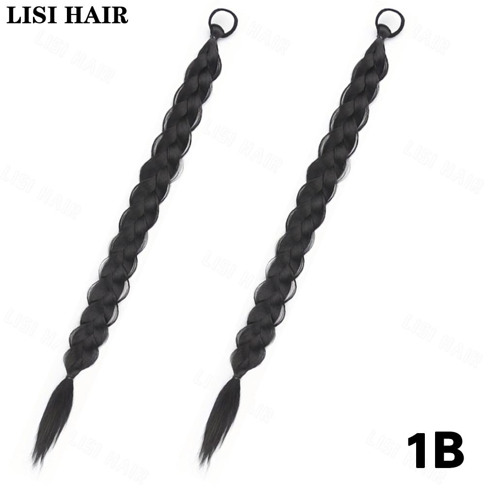 «Жаростойкий» шикарный длинный плетеный хвост для женщин — термостойкие синтетические волосы, универсальный стиль для повседневного ношения