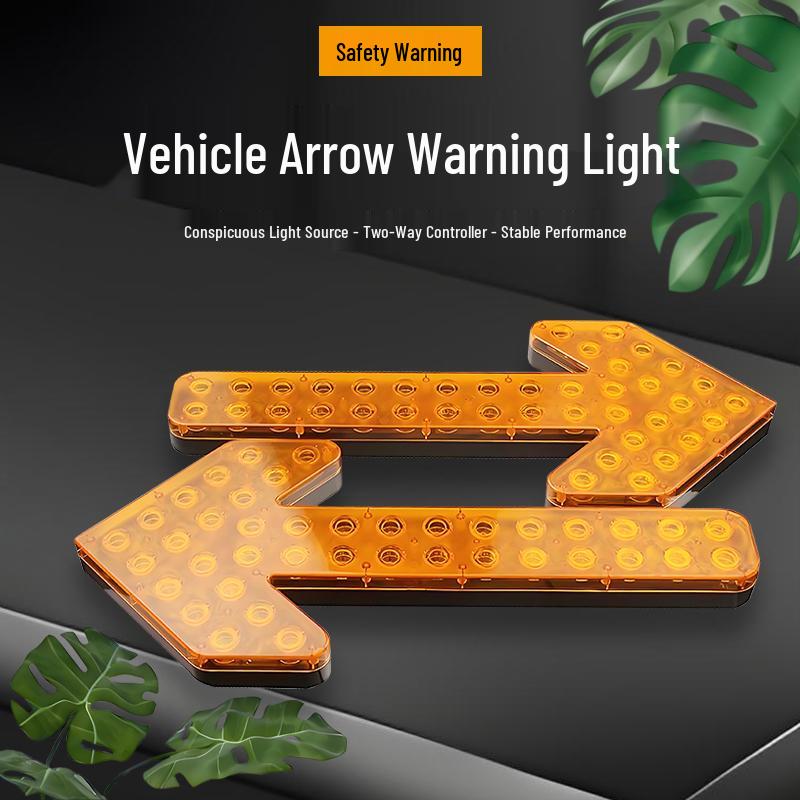 LED Directional Arrow Light 12V/24V for Trucks - Engineering, Construction, Warning, and Strobe Indicator.
