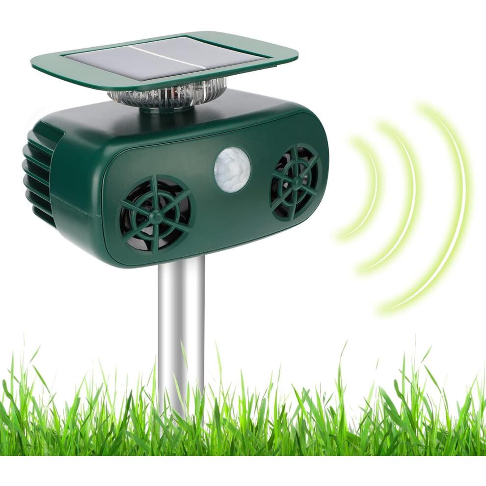 Solution de gestion des nuisibles extérieurs, répulsif ultrasonique solaire pour la sécurité du jardin, dispositif d'effarouchement étanche à