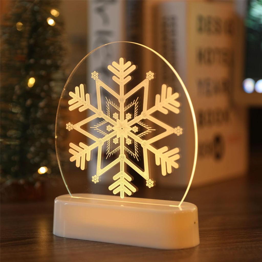 Christmas Night Light Holiday Arrangement Christmas Decoration 3D Lamp Room Table Lamp Led Decoration Light