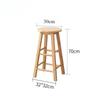 Solid Wood Stool Bar Multifunction Milk Tea Shop Northern Household Simplicity High Chair Strong Load-Bearing Capacity Bar Chair