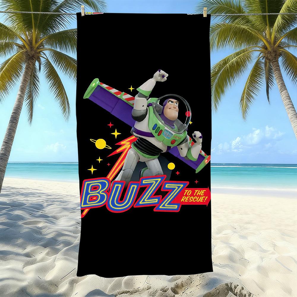 New Bath Light Beach Towel Children'S Adult Toy Story Bath Towel Water-Absorbing Quick-Drying Towel