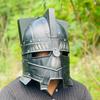 Medieval Moria Dwarves Blued Helmet  LOTR Warrior Knight Helmet  Cosplay Armor Knight Helmet Best Gift For Chrtismas