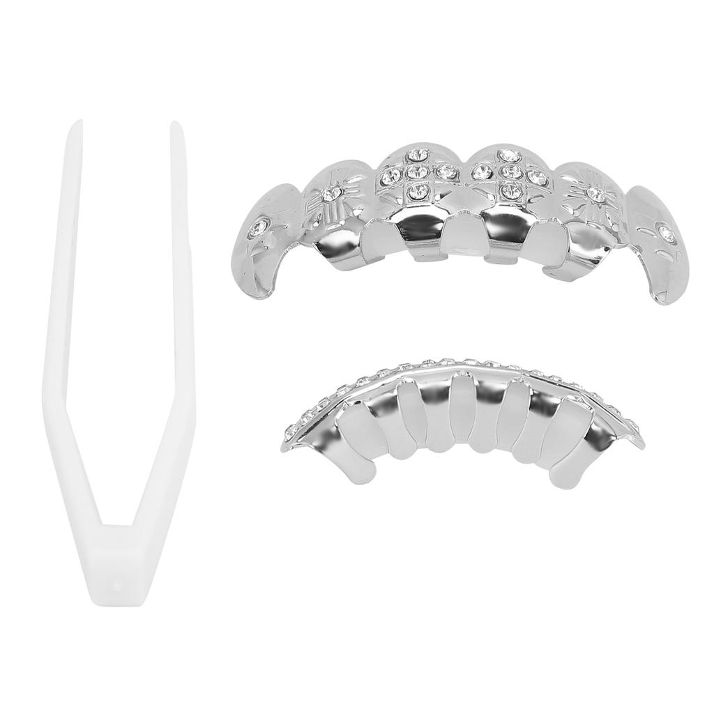 Гальванический набор вставных зубов в стиле хип-хоп, многоразовый неувядающий Хэллоуин, фестиваль, украшение для зубов, скобка