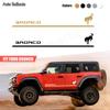 2 шт. Ford Bronco 2022 боковые двери кузова автомобиля наклейки логотип в полоску графические виниловые наклейки для автомобиля для Bronco Sport
