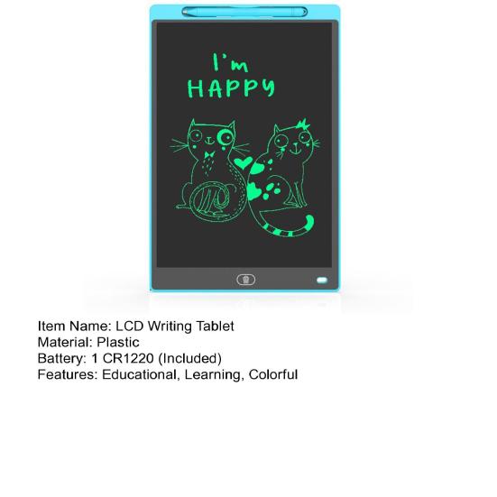 8,5/12-дюймовый ЖК-планшет для письма для детей, красочная доска для рисования, дошкольный планшет для рисования, электронный блокнот для рисования, образовательный подарок для малышей, мальчиков и девочек