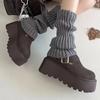 Fur Platform Women Ankle Boots Flats Suede Fashion Shoes Woman 2025 Trend Winter New Brand Warm Cozy Casual Female Snow Botas