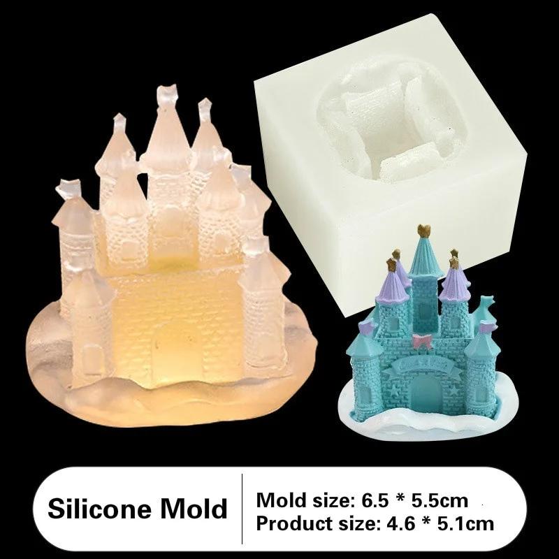 Трехмерный замок силиконовая форма DIY кристалл эпоксидный клей антикварная силиконовая форма форма для торта