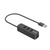 Buffalo with Magnet BSH4U325U3BK USB-A 3.2Gen1 Bus-powered 4-port Hub, Black, Top-insertion Model, [Windows/Mac Compatible]