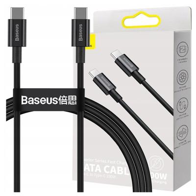 Кабель USB-C на USB-C Baseus Superior Series, 100 Вт, 1 м (Черный)