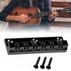 12 String Electric Bass Guitar Fixed Bridge Black Guitar Hardtail Bridge Metal Texture Suitable for Electric Guitar