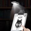 3-цветная книга-светильник, зарядка, зажим с универсальным светом для чтения и обучения, защита глаз, регулировка яркости, светодиодные лампы для чтения книг