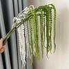 Artificial Fake String of Green Plants Faux Weeping Willow Hanging Plants for Wall Home Garden Wedding Background Decoration