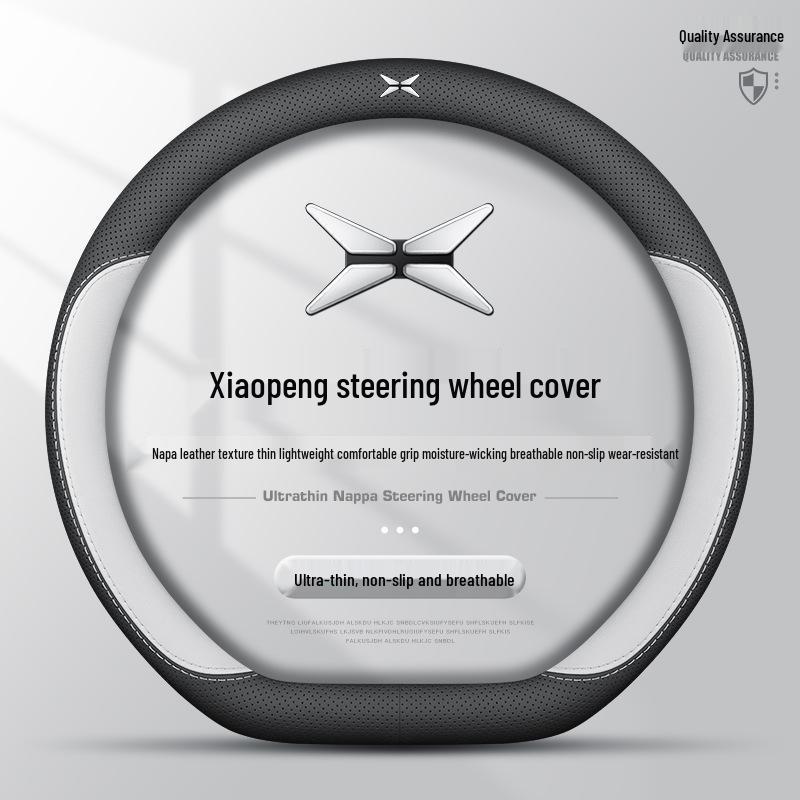 Genuine Leather Steering Wheel Cover for XPeng MONA M03, P7, G6, X9, G7
