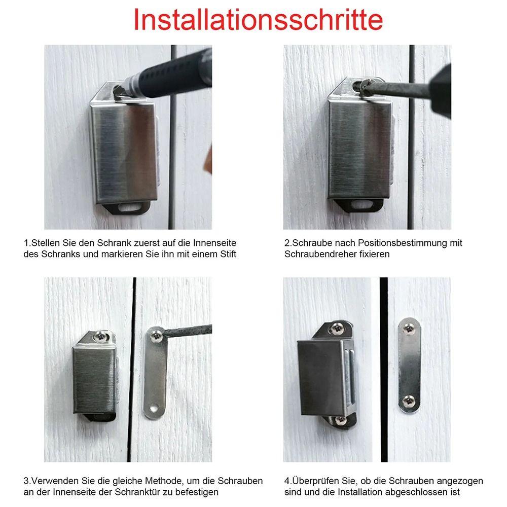 Магниты для шкафов Магнитный дверной замок из нержавеющей стали Магнит для двери кухни ванной комнаты шкафа для одежды Замки для шкафа