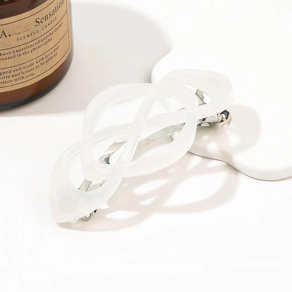 Frosted Ponytail Clip Hairpin Hollow Out Hair Clip Women Girl Ponytail Hair Clip Fashion Retro Hair Accessories Headwear Hairpin