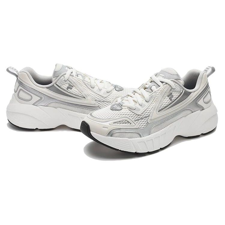 Fila Fusion Cred Navigator Удобные Модные Ткань Искусственная Кожа Дышащие Низкие Повседневные Беговые Кроссовки Мужские кроссовки Белый T12M421601FST