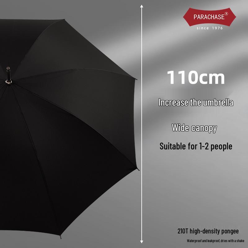 PARACHASE Ретро Мужской Большой Минималистичный Зонт - Модный Автоматический Зонт с Длинной Ручкой для Двух Человек