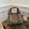 High Value Large Capacity Tote Bag Women's 2025 New Trendy Fashion Retro Leopard Print Shoulder Bag Multi-functional Backpack
