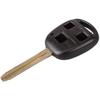 Key Shell for Toyota Avalon Land Cruiser Camry Celica Corolla Sequoia Sienna Solara RAV4 - 3 Buttons - Phonillico® Remote Control Plip