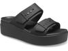 Crocs Brooklyn Sandals Low Wedge Black 24cm Women's Women's