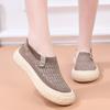 Женские трикотажные сетчатые легкие кроссовки-носки, дышащие повседневные кроссовки для ходьбы, удобные туфли-лоферы на платформе, кроссовки для тренировок на плоской подошве для женщин