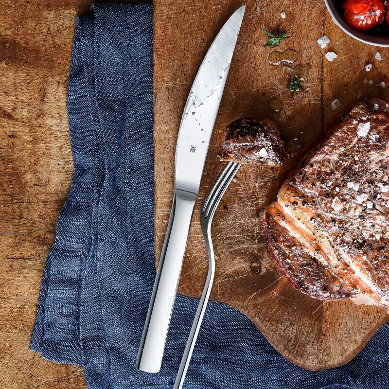 WMF Набор столовых приборов для стейка из 2 предметов, нержавеющая сталь