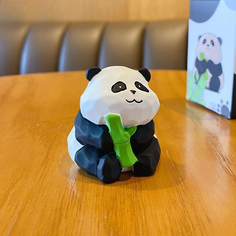Милая и изысканная полимерная фигурка, настольное украшение для Flu Panda Car, автомобильные украшения