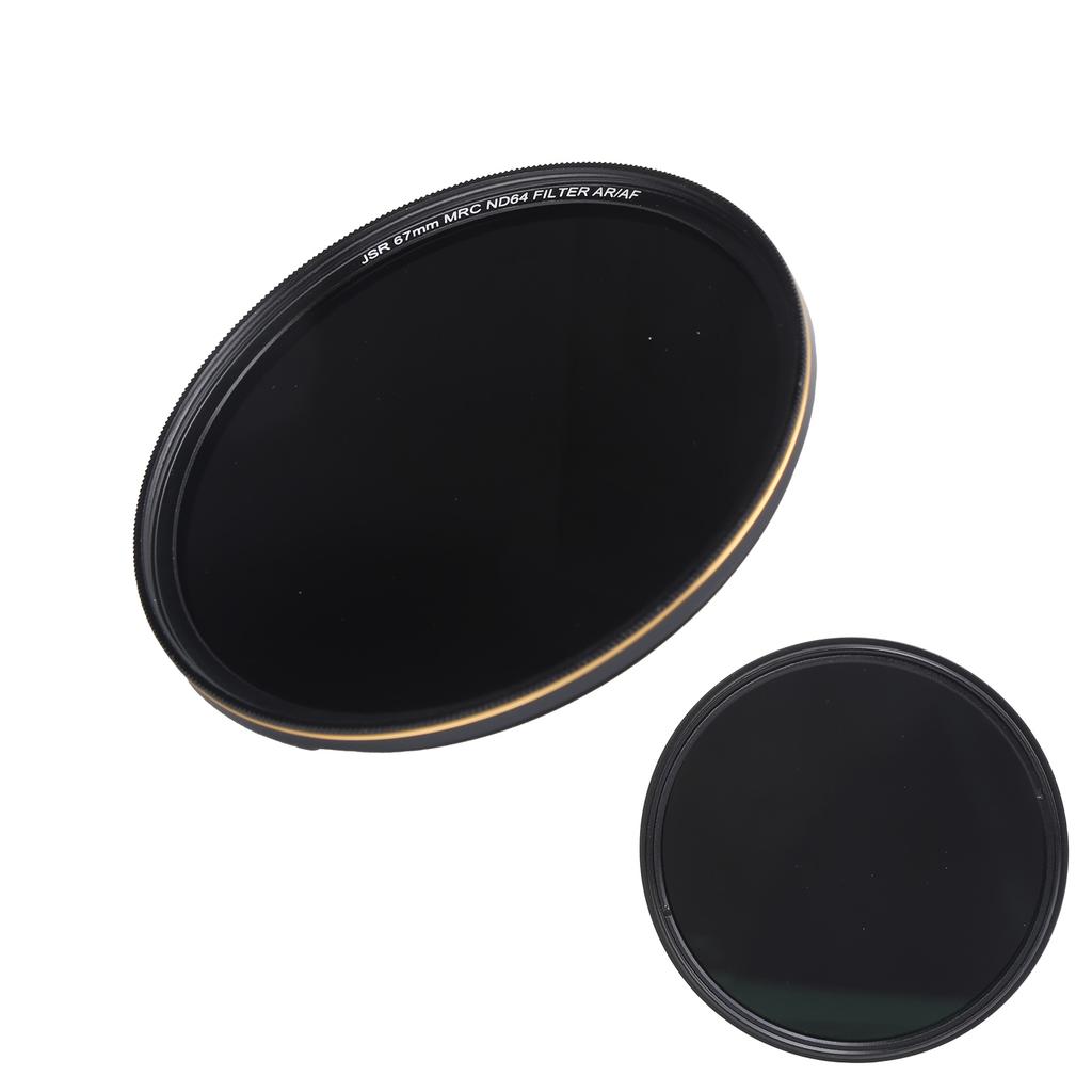 Junestar ND MRC ND64 UltraThin Dimming Lens Filter Waterproof for SLR Mirrorless Camera(67mm 2.6in