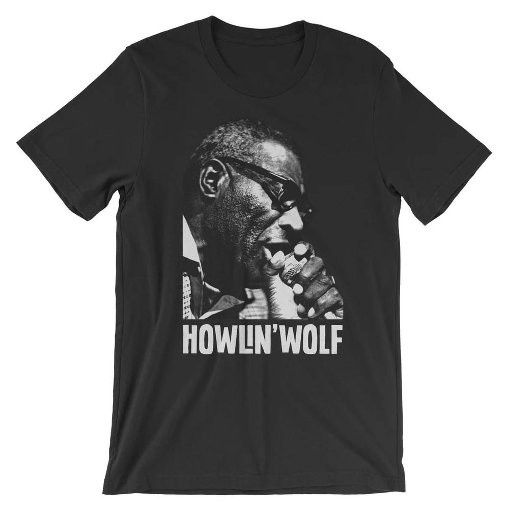 Retro He Lives 90S Howlin Wolf Shirt Vintage Black Unisex S-2345XL 1G0156 Unisex T-Shirt